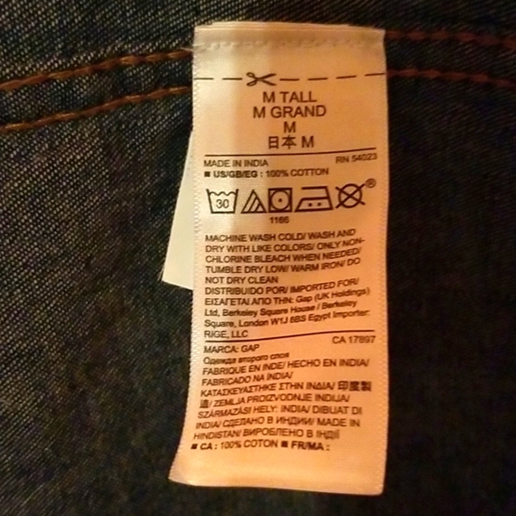 NWT Gap Western Denim Dress - Picture 6 of 9